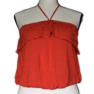 ILoveH81 Ruffle Halter Top
